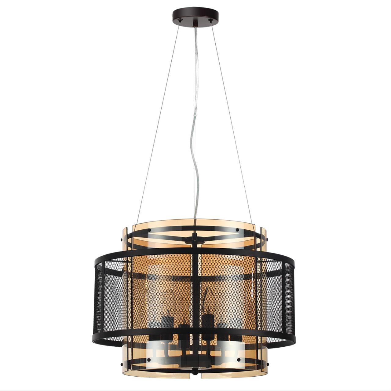 Люстра подвесная 50*188 см, 6*E14 Lumion Zarina 8007/6 черный, золотой