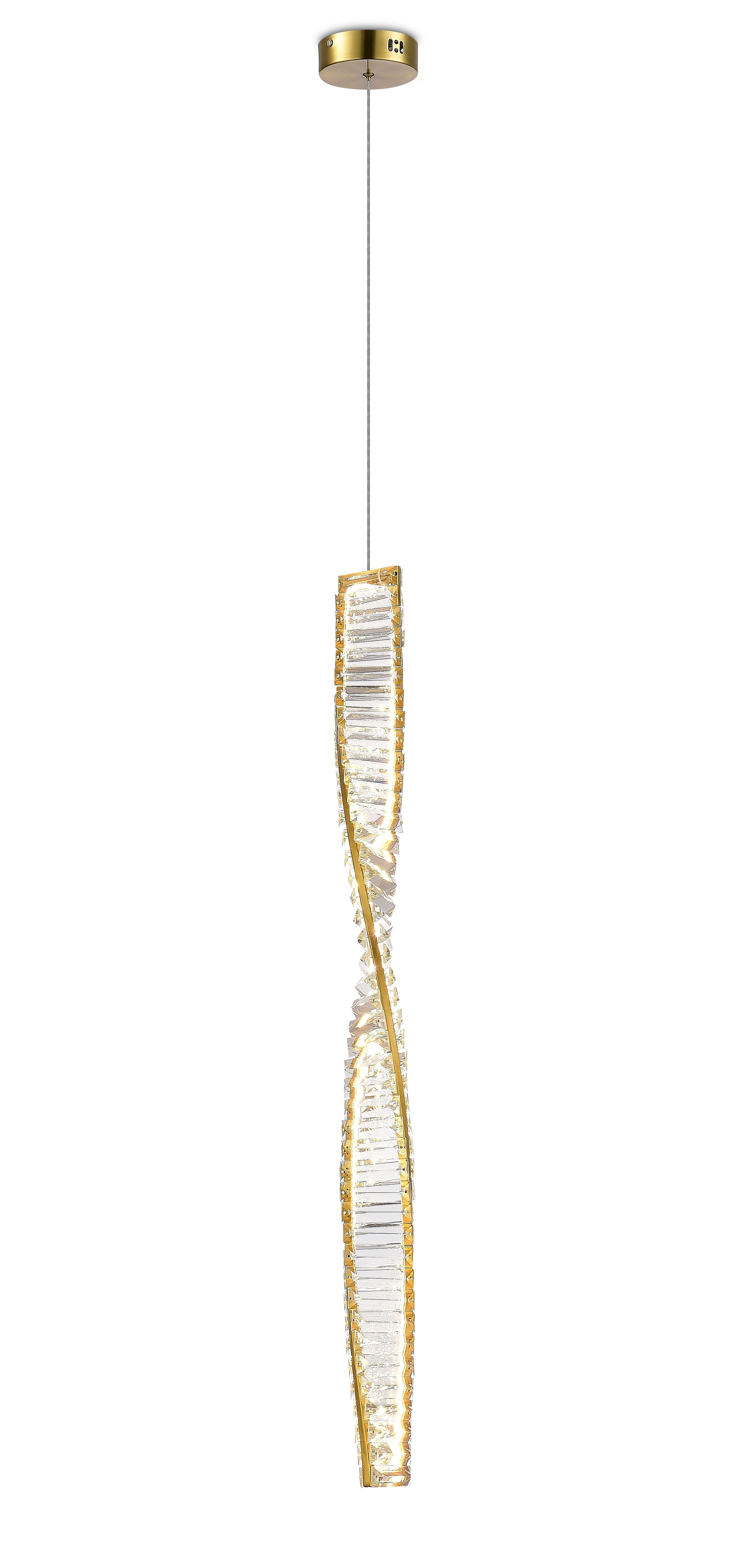 Люстра 7.6*11*100, LED, 9W 4000K NewRgy LED 2119-DW-100 BRASS, Бронза