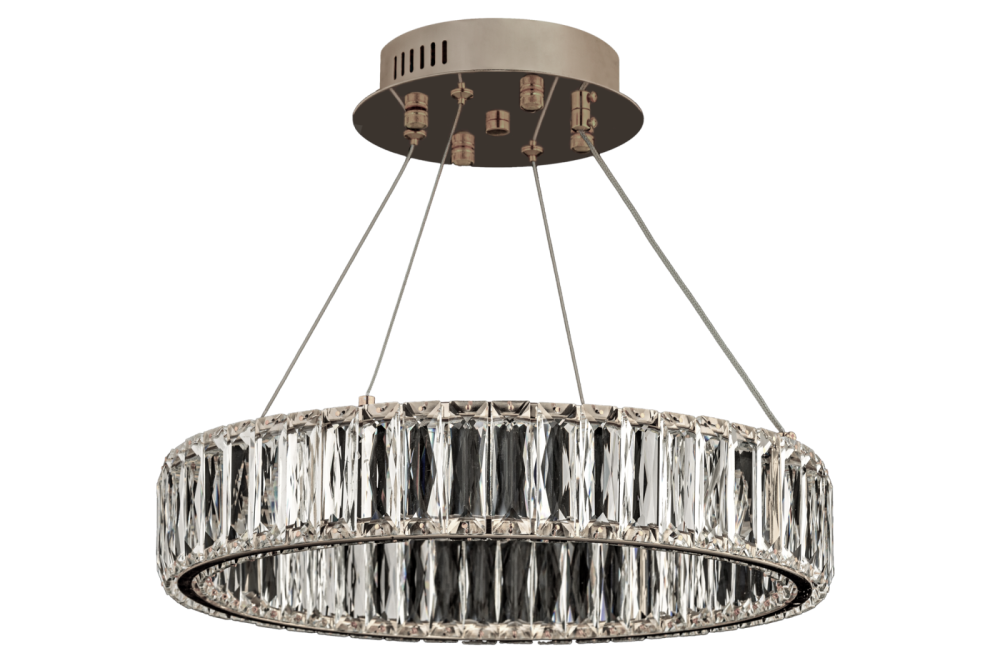 Люстра подвесная *40* см, Led лента*LED*34W, 3000/6000K, Dio D`arte Caneva Caneva L 1.5.40.100 N, Никель