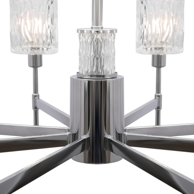 Подвесная люстра Freya Elsa FR5133PL-08CH, диаметр 81 см, хром