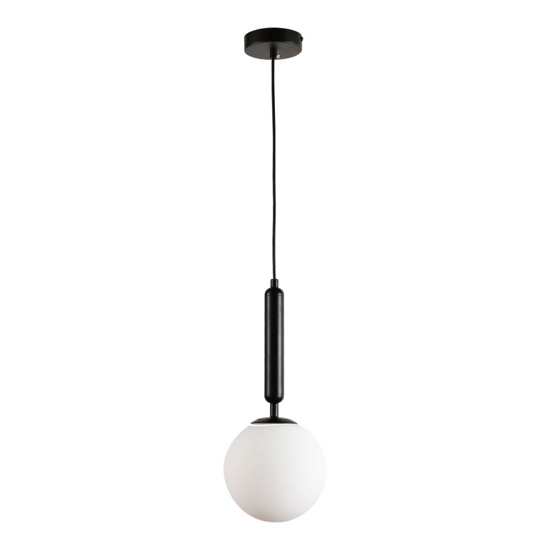Подвесной светильник диаметр 15 см Lussole Cleburne LSP-8587 черный