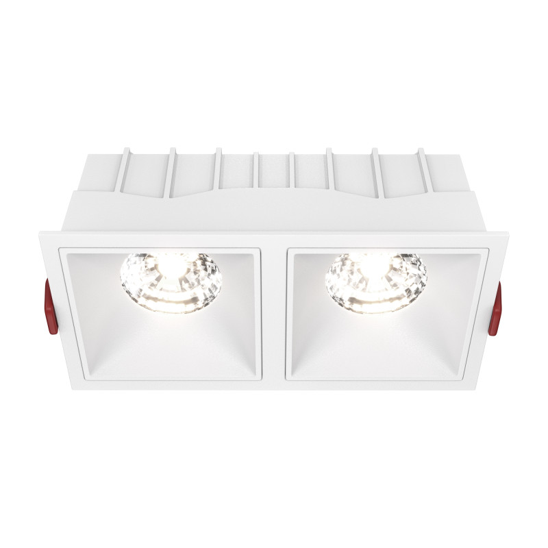 Светильник 17 см, 30W, 4000K, Maytoni Downlight Alfa LED DL043-02-15W4K-SQ-W, белый