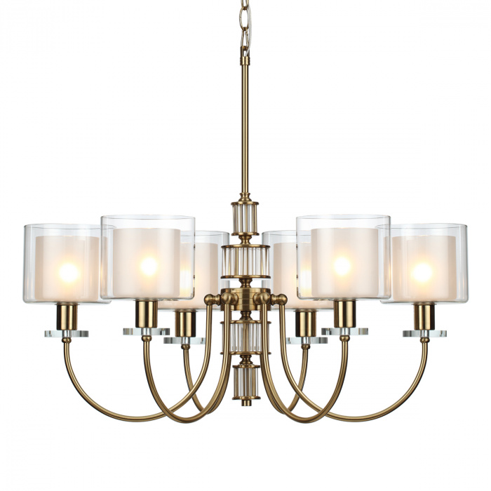 Люстра 69 см, 6*E14*40W Odeon Light Saga 5088/6, античная бронза