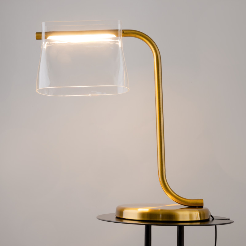 Настольный светильник 22*41*48,5 см, LED 8W 3000K Maytoni Modern Cabaret MOD170TL-L8BS3K латунь