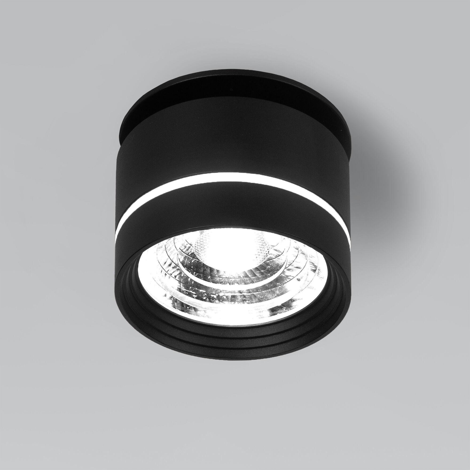 Точечный светильник LED 8W, 4200 К, 8*8*8,4 см, черный, Elektrostandard Stark 25035/LED