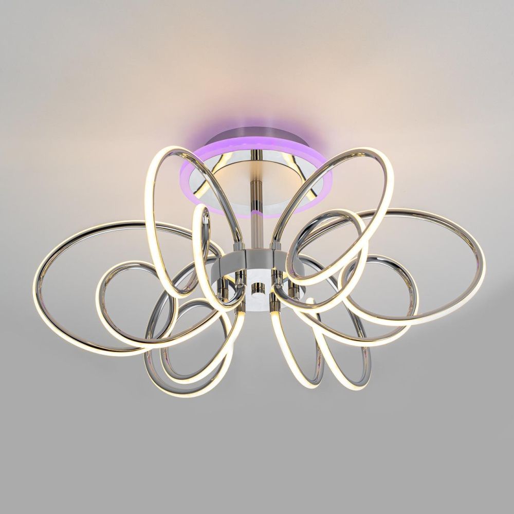 Светильник 62 см, 100W, 3000-5500K, Citilux SALMA SMART CL224A161 RGB, хром