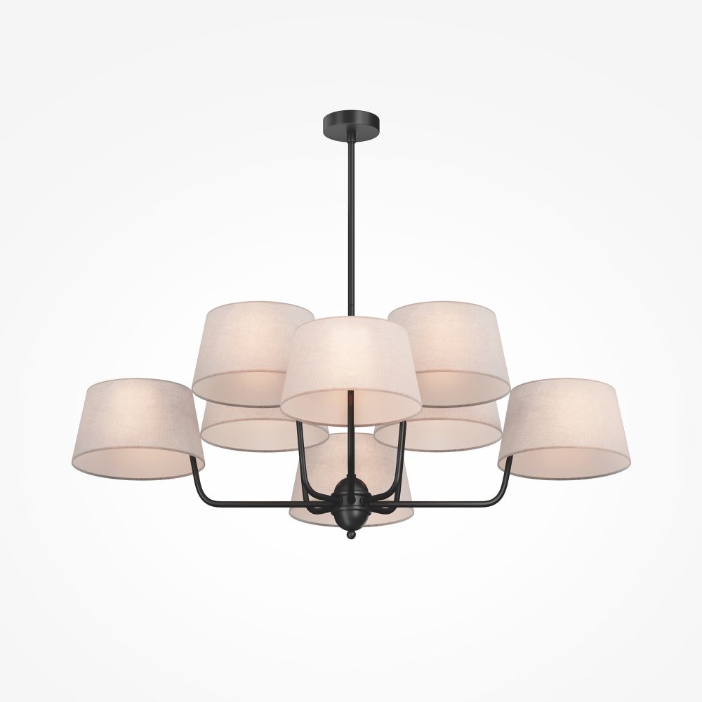 Подвесной светильник Maytoni MOD360PL-08B **47-107 см, 8*E14*40W, K, Maytoni Modesto MOD360PL-08B, Черный