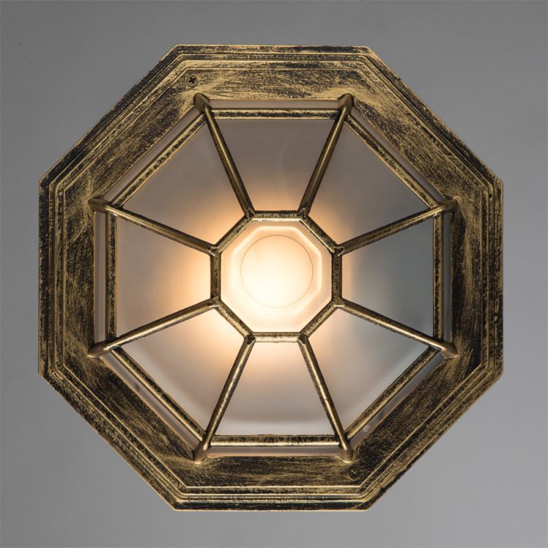 Уличный светильник A3121PF-1BN Arte Lamp, черно-золотой