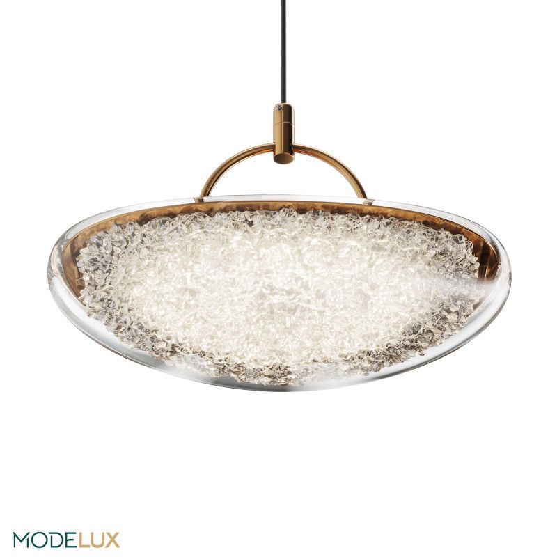 Подвесной светильник 25*18*185 см, LED 8W, 3000 / 6000K, Черный, Золото MODESTYLE MS.2326.1
