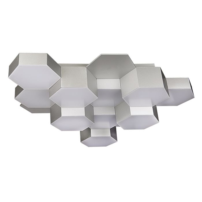 Светодиодный потолочный светильник Lightstar Favo 750122, LED 60W, 3000K, серебро