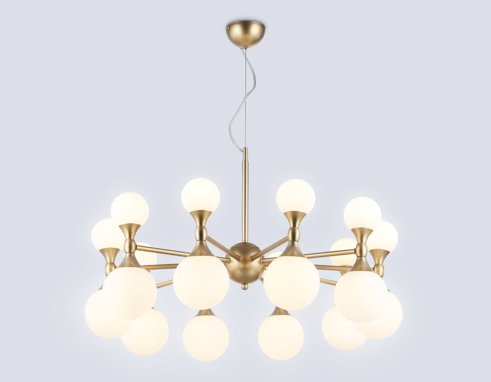 Подвесная люстра **46- см, 20*G9*28W, K, Ambrella Light High Light LH51051, золото