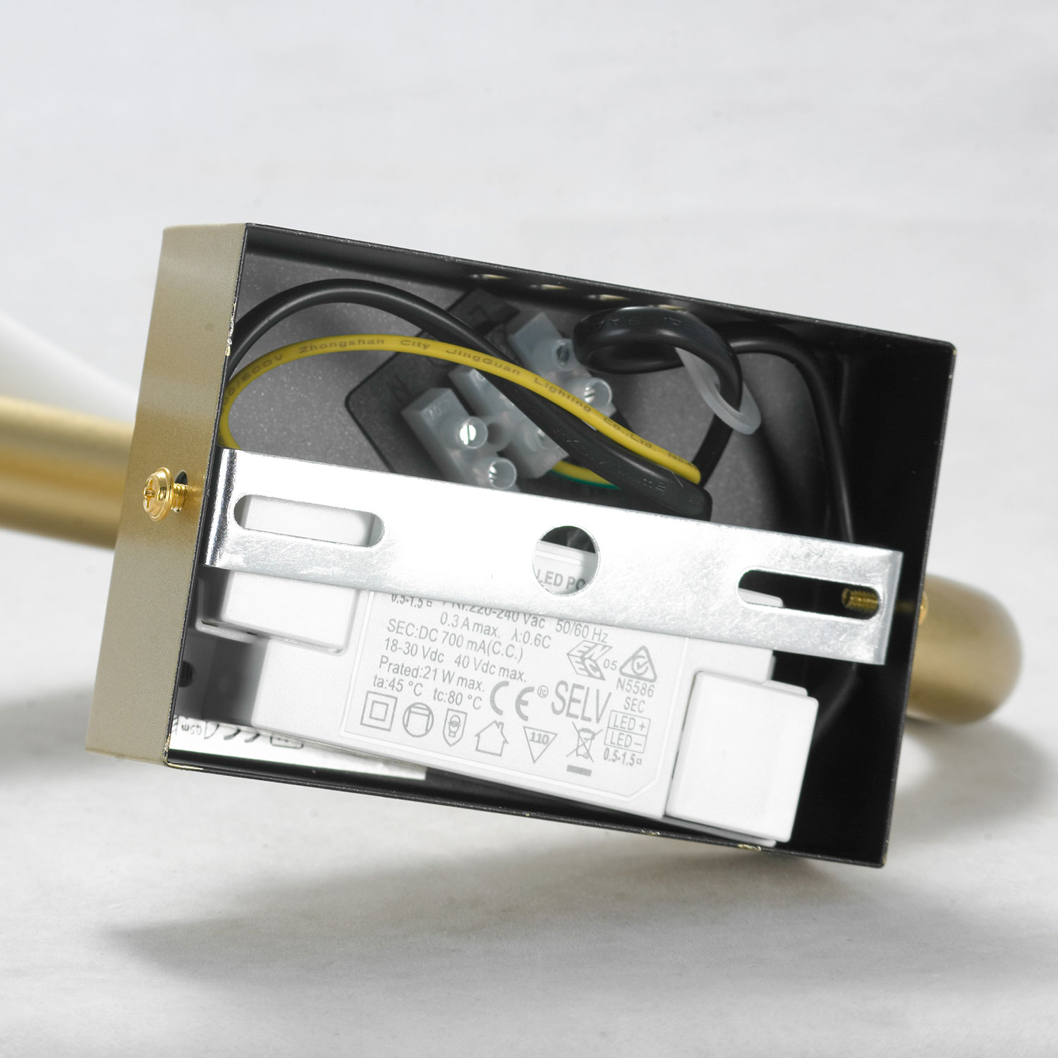Бра Lussole LSP-8901, 23*54 см, матовое золото