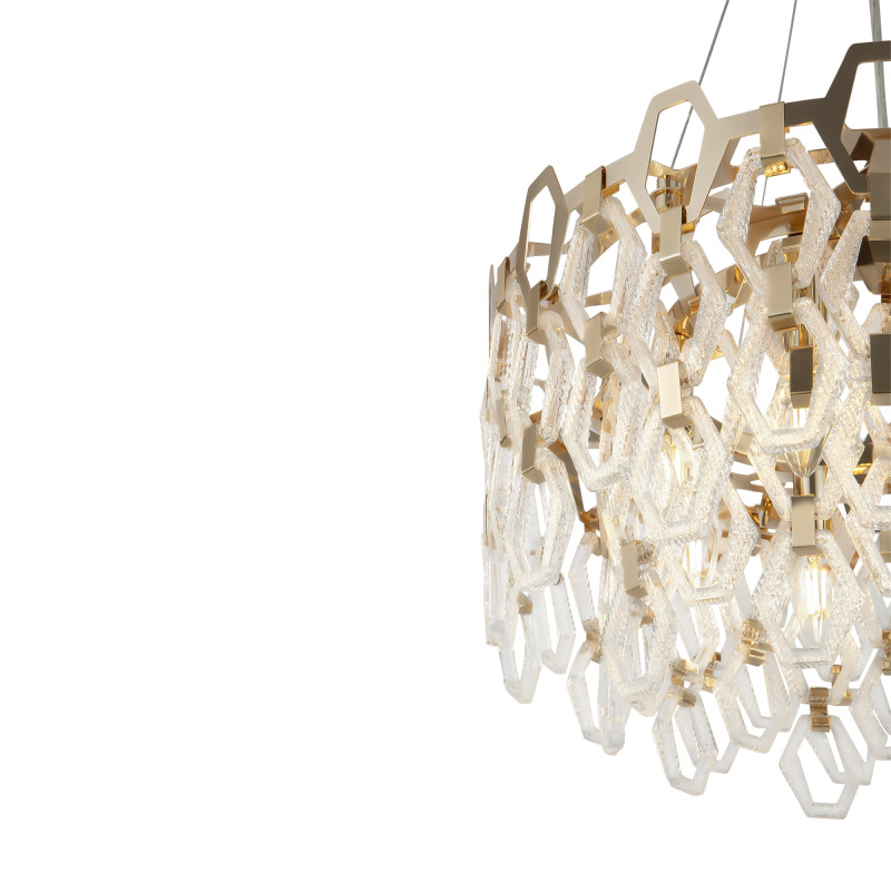 Люстра 46*70-133 см, 7*E14, 15-18 м2 Maytoni Tissage MOD490PL-07G золото