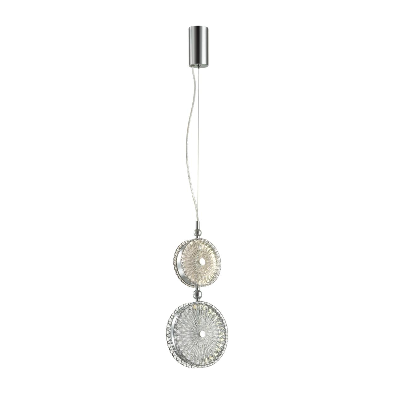 Светодиодный светильник 20 см, 13W, 4000K, Odeon Light CARAMELLA 5416/13LC, хром
