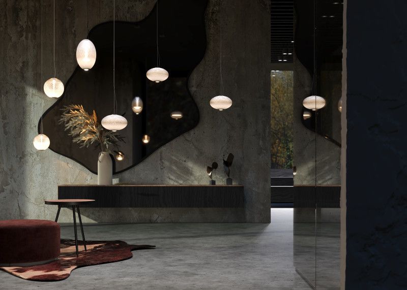 Подвесной светильник 25*25*345 см, LED*19W, 3000K, Maytoni Bruma MOD397PL-L19CH3K, хром