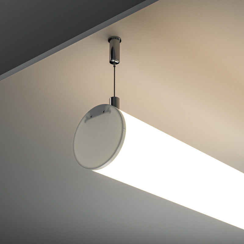 Алюминиевый профиль Подвесной 30*2000 мм для светодиодной ленты Maytoni Led strip Серебро ALM-D60-S-2M