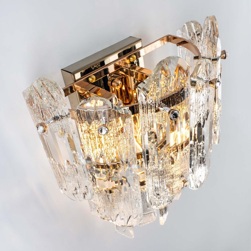 Настенный светильник 23x14x26см, Е14, 2x40Вт, , Modelux ML.7083.02 GD Золото