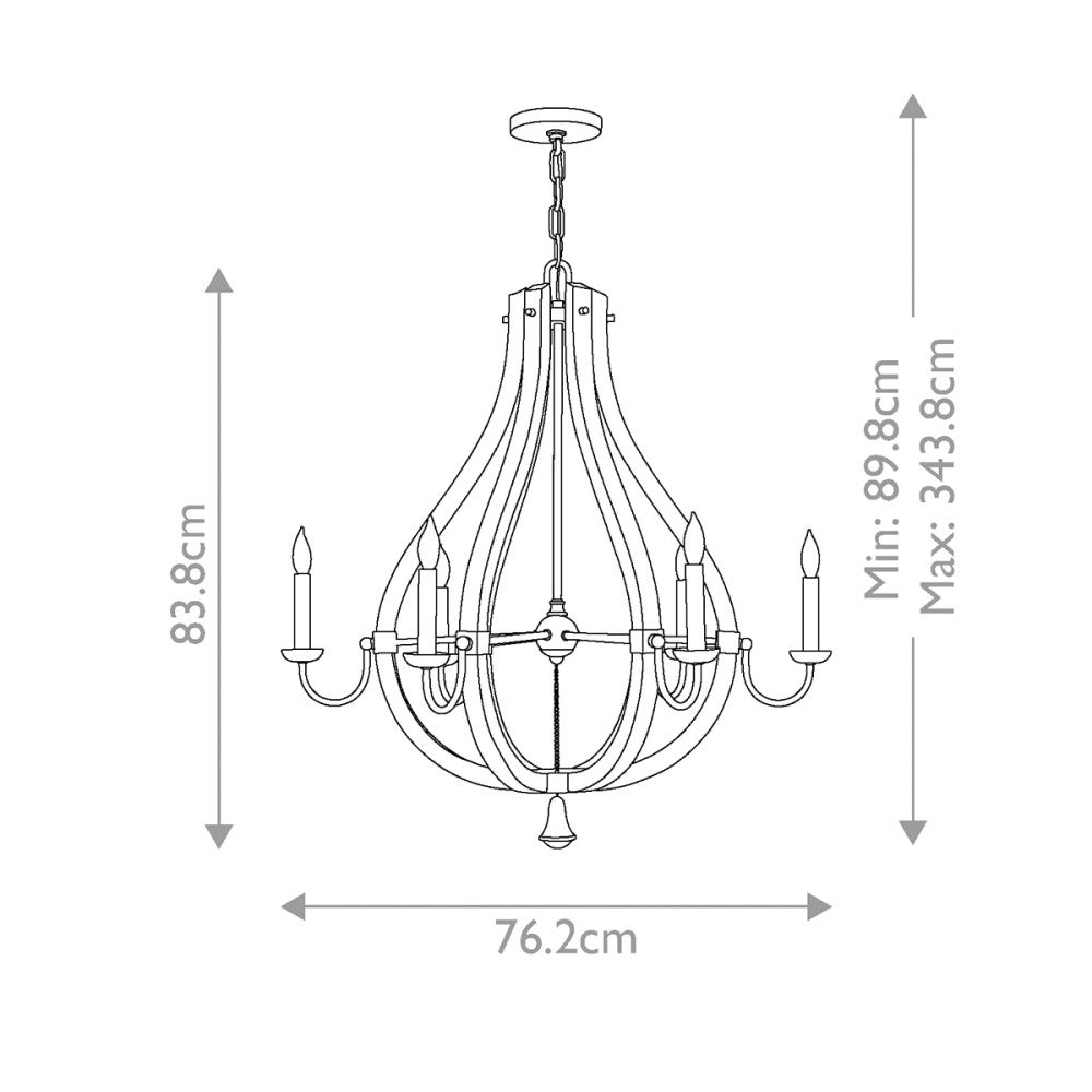Люстра Hinkely Lighting, Арт. HK-MIDDLEFIELD6