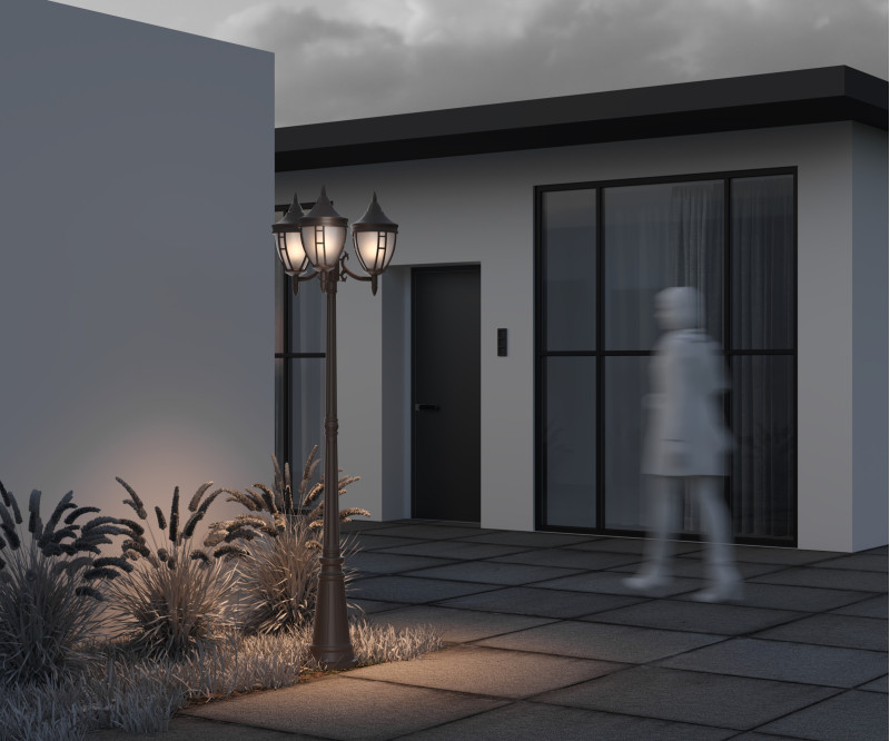 Садово-парковый светильник Maytoni Novara O026FL-03B, черный