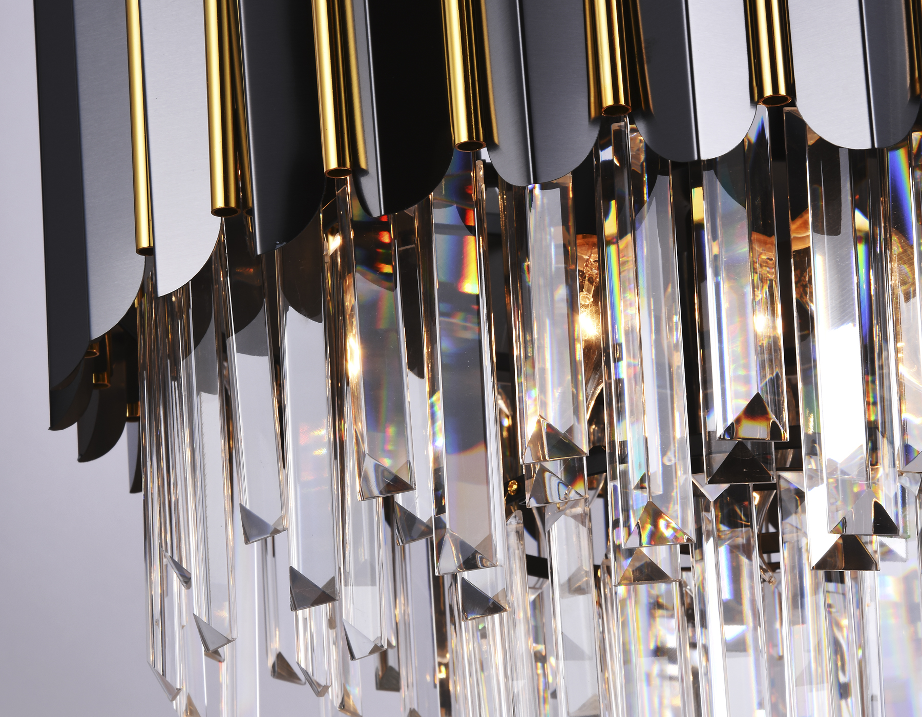 Люстра подвесная 50*38*78 см, E14 W, К, черный хром, золото Ambrella Traditional Traditional TR5297