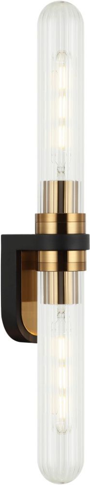 Светильник настенный 60 см, Stilfort 2200/00/02W, бронза-черный