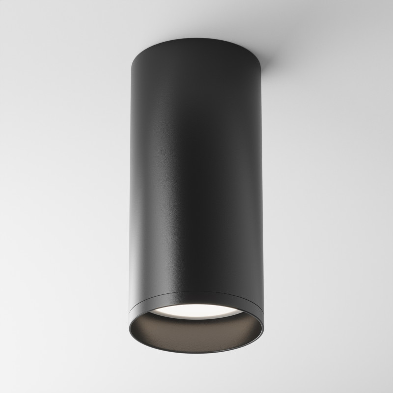 Светильник 6*6 см, GU10 50W, Maytoni Alfa C010CL-01B, черный