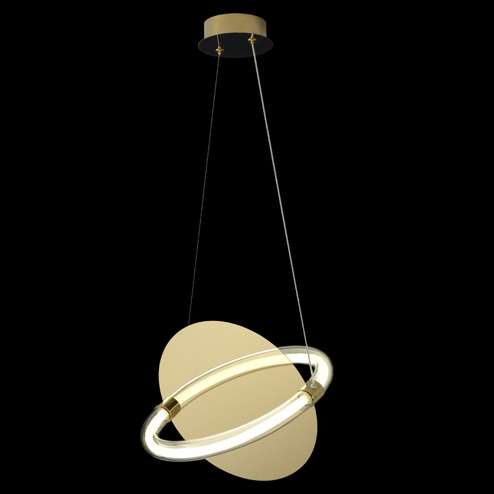 Светильник подвесной 22,3*32*22,3-225,4 см, *LED*22W, 3000K, Crystal Lux Nebula NEBULA SP22W LED GOLD, Золото