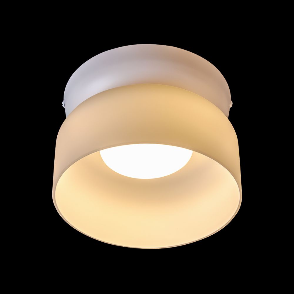 Потолочный светильник 17 см, 6W, 3000K, LOFT IT Totem 10466 Milky white, белый
