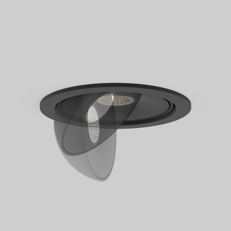 Встраиваемый светильник 12*12*4,5 см, LED, 9W, Maytoni Technical Move DL060-9W3-4-6K-B черный