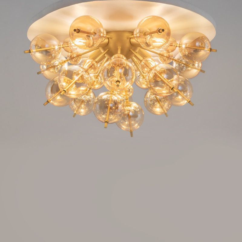 Потолочная люстра Maytoni Bolla MOD133CL-04BS, диаметр 64 см, латунь