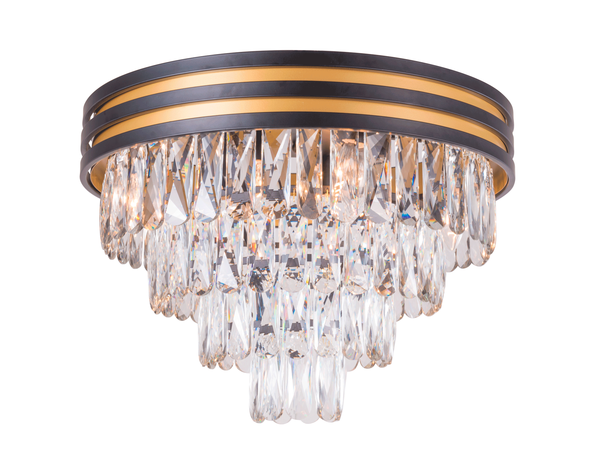 Люстра 500*360, 8*E14, 40W NewRgy Cristallo 2417J/8A MBK+GD+CL, MBK+GD+CL