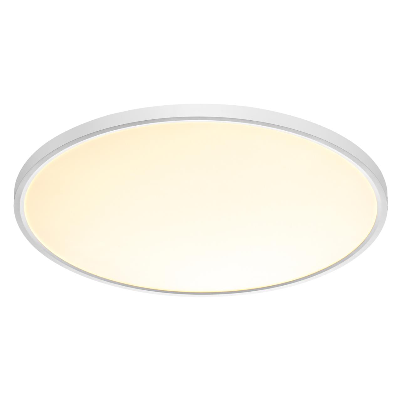 Cветильник 60*2,5 см, LED 48W, 3000/4000 К, IP40, белый, пластик Sonex Alfa White, 7659/48L