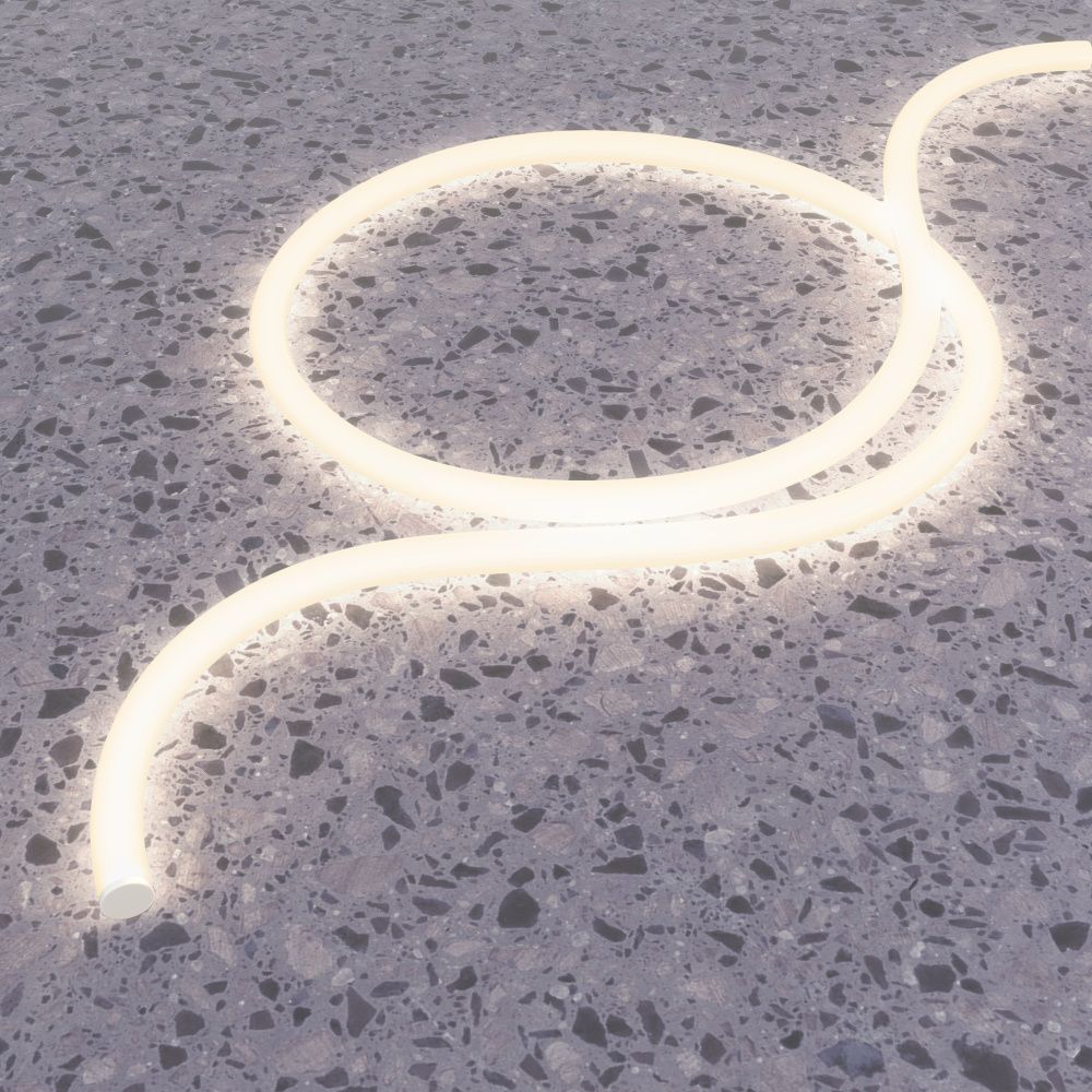 Гибкий неон Nemo D25 48V 12,5W/м 4000К IP65 20м, 2000*3*3 см, Maytoni Круглый 360° Led Strip 433002, Белый