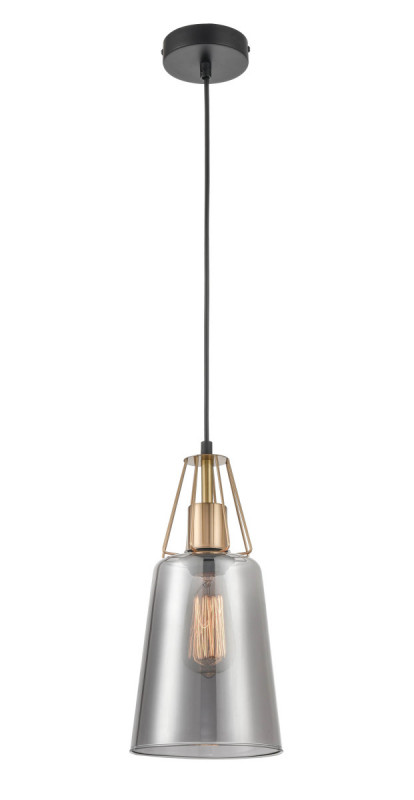 Подвесной светильник  16*154 см, 1*E27 черный, латунь Vele Luce Roberto VL5552P21