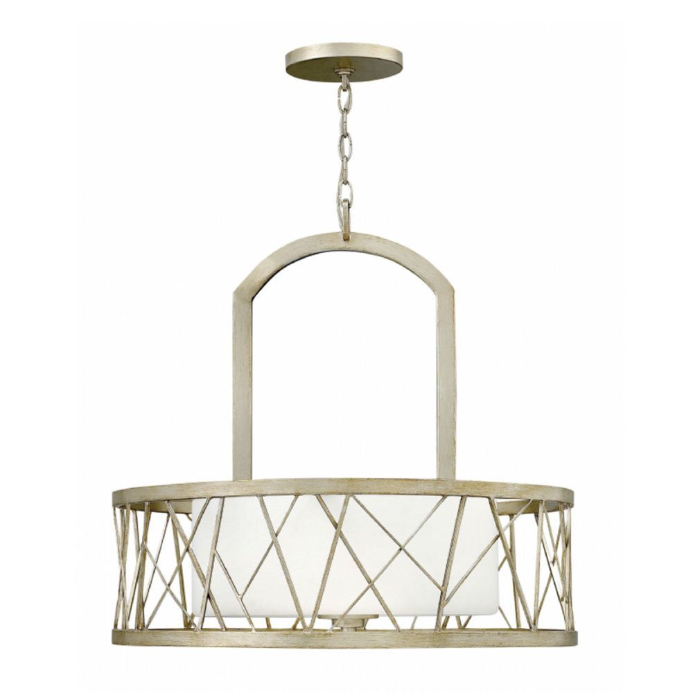 Подвесной светильник *61*61-372 см, E27*100W, Natural Concepts Hinkley Nest CRT18-SIL-GOLD, темный полированный никель