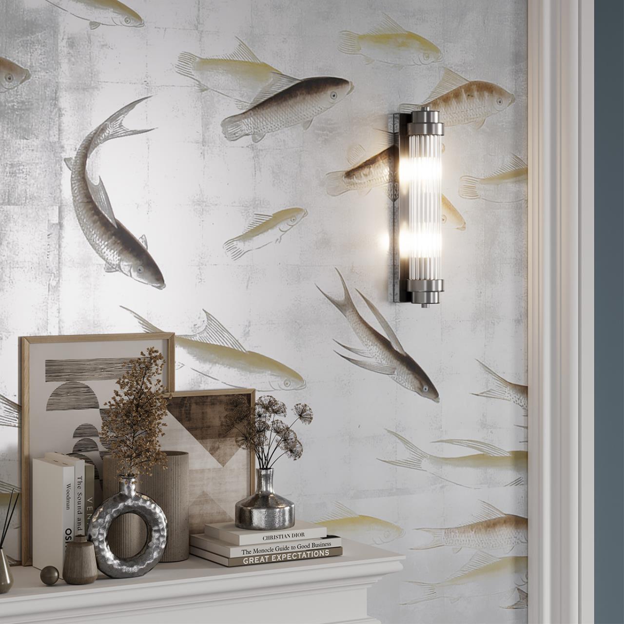 Настенный светильник 42 см Odeon Light Lordi 4823/2W, никель