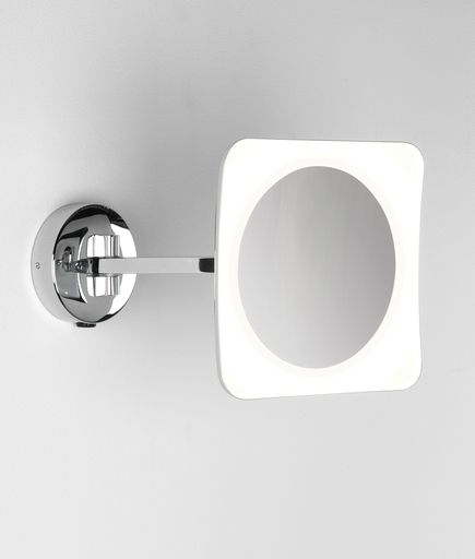Зеркало со светодиодной подсветкой для ванной комнаты Astro 7968 Mascali Square, хром