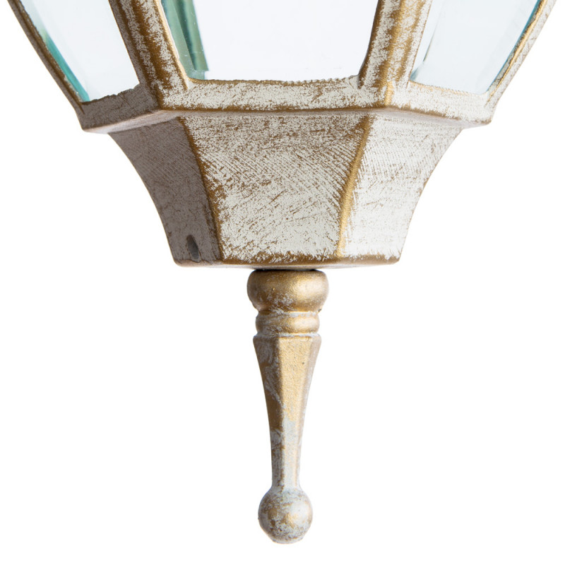 Уличный настенный светильник A3152AL-1WG Arte Lamp, бело-золотой