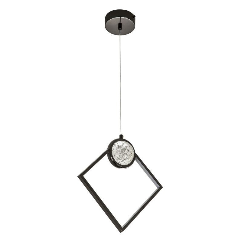 Светильник 25*25*35-135 см, *LED*20W, 4000K, LED4U L8602-1 BK, Чёрный