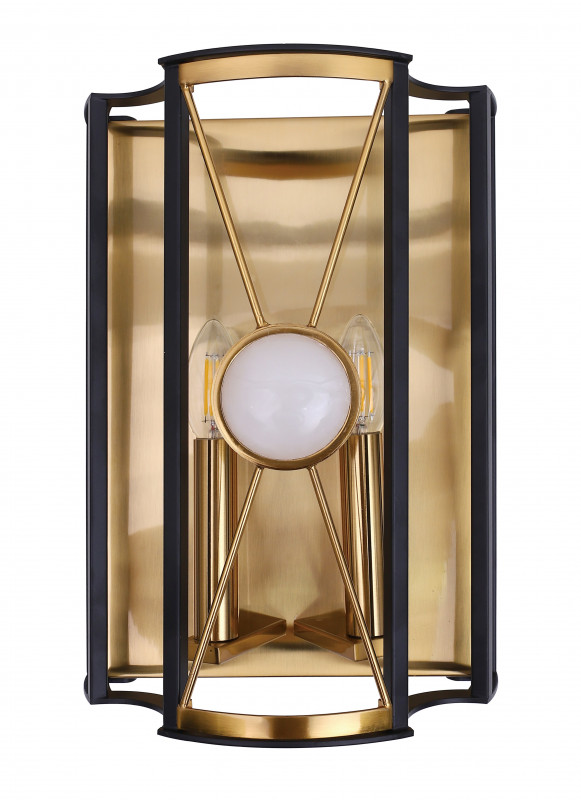 Бра 25*13 см, Crystal Lux TANDEM AP2 GOLD Золото/Черный