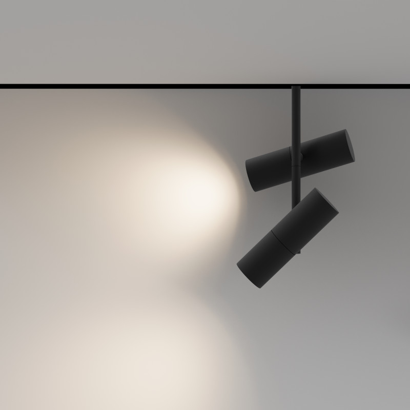 Светильник на шине 5,2*5,2*36,2 см, LED, 24W, 3000К, Maytoni Technical Elti Duo TR005-2-2X12W3K-B черный
