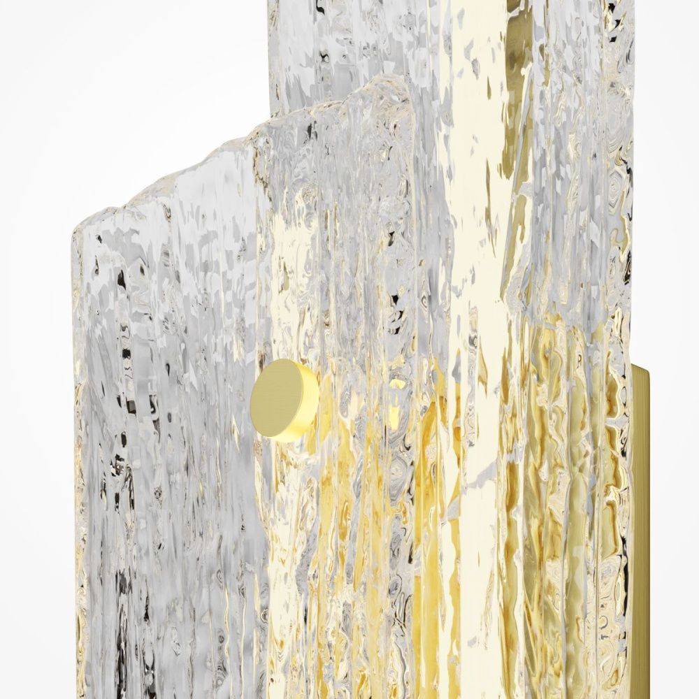 Настенный светильник 60 см, 10W, 2700-4000K, Maytoni Frostum MOD439WL-L10BSK, латунь