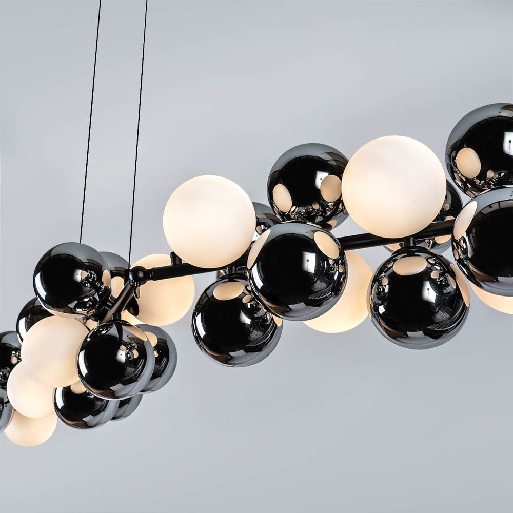 Подвесной светильник 155x23xсм, G9, 12xG9Вт, , Modelux MS.8055.12 BK Черный