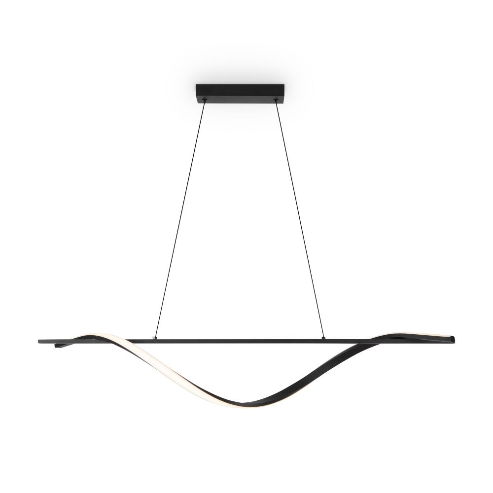 Подвесной светильник 100*20*-130 см, *LED*19W, 4000K, Freya  FR6060PL-L48B, Черный