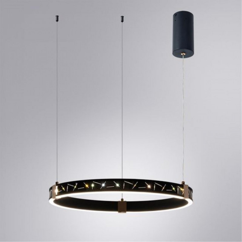 Светильник 60 см, 65W, 3000-6000K, Arte Lamp SHINE A2222SP-1BK, черный