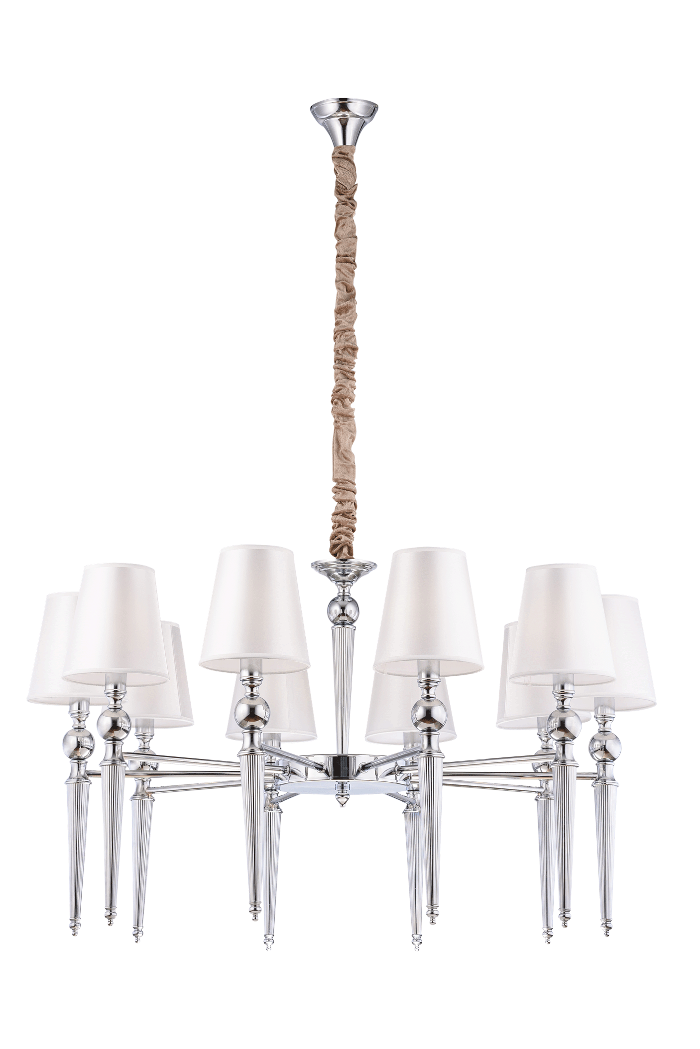 Люстра 920*600-1700, 10*E14, 40W NewRgy Модерн 8661/10CR CHROME, Хром