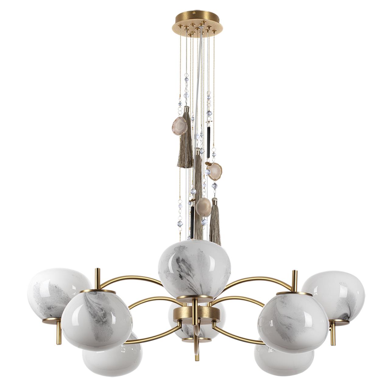 Люстра 8*E14*8*40W Odeon Light Fiolent 5432/8, античная бронза