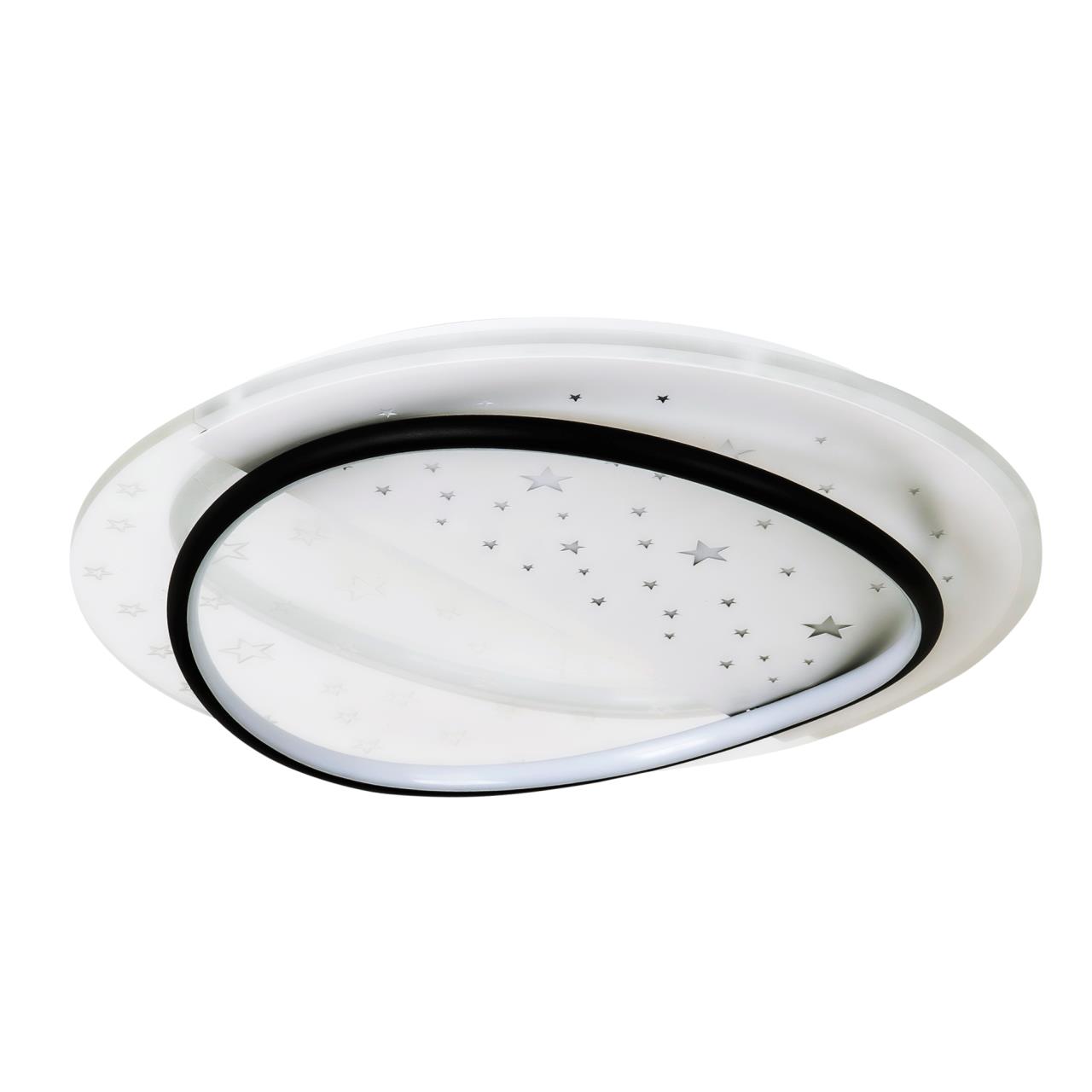 Светильник 48*48*8 см, LED 70W, 3000 / 6000K, Черный, Белый LED4U L1036-480 BK