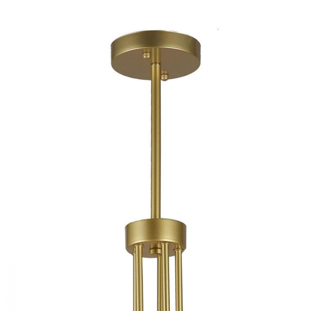 Люстра F-Promo Prometeo 2923-5P, D520*H750, медного золота, плафон из белого стекла