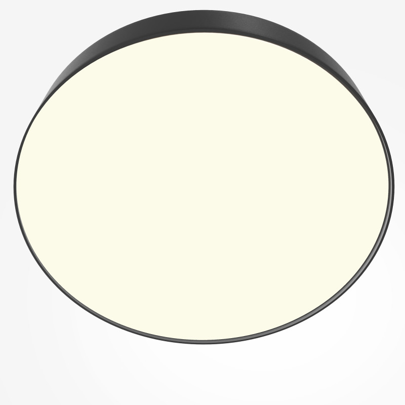 Накладной светильник 40*40*6 см, LED, 45W, 3000К, Maytoni Technical Zon C032CL-45W3K-RD-B черный